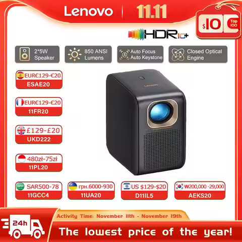Lenovo T100 4K Projector Full HD 1080P full hd 1080P 4k Projectors for Movies Beam Android Smart tv 