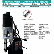 Mesin Bor Magnet JET BROT WIPRO BMC 75 Magnetic Bor Drill WIPRO