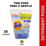 Tide Pods Laundry Detergent Capsules Free & Gentle Cold Water Clean