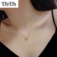emas 916 gold necklace womens beads love collarbone chain girlfriend gift