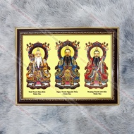 Tam Thanh Lao To wall painting 36x48cm, glossy fabric, composite frame