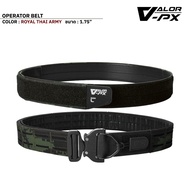 VALOR PX - Operator Belt เข็มขัดยุทธวิธี 2 ชั้น เข็มขัดผู้ชาย ทหาร ตำรวจ พร้อมหัว Cobra + D-Ring