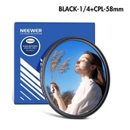 NEEWER 2in1 CPL Filter + 1/4 Black Mist Filter ฟิลเตอร์กล้อง ฟิลเตอร์มือถือ ลดแสงสะท้อน แสงนุ่มฟุ้ง