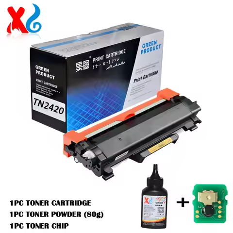 With Chip TN2420 TN2410 Toner Cartridge For Brother MFC-L2750DW L2730DW L2710DW L2710DN HL-L2375DW L