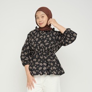 Wholesale_solo || OLLA BLOUSE KOREAN STYLE FLOWY BLOUSE/ FLORA BLOUSE WITH PULL-OUT FLOWER MOTIF Blo