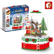 SEMBO Christmas series building blocks | Prefect Gift | Wedding | Santa Claus | Snow Globe | Surprise Gift