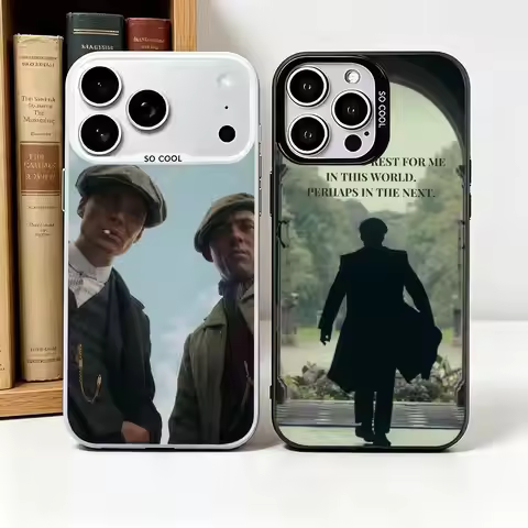 Peaky Blinders-Thomas Shelby -y Phone Case For iPhone 17,16,15,14,13,12,11 Plus Pro Max Colored Silv