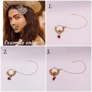 Indian bracelet, nose chain earrings, Indian accessories/ 0 rupiah/. Indian accessories