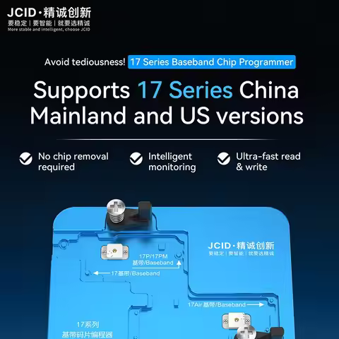 JCID JC Integrated Chip Programmer Baseband Logic Intel Qualcomm EEPROM for IPhone 17 Series Logic R