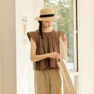 BY IHAPPY | เสื้อยืดหลวมทรงพับดูผอม