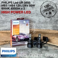 Philips Led High Power Light Bulb Ur3550 Hb3 Hb4 12V / 24V 50W 6500K