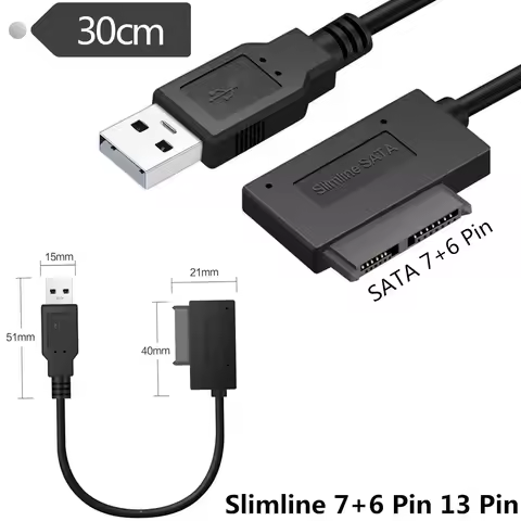 USB 3.0 To Micro SATA Adapter Cable For 1 8" HDD SSD Converter Cord USB3.0 To 16Pin Msata 7+9 Pin US