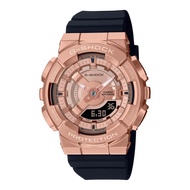 Casio G-Shock Rose Gold Dial Black Resin Strap Unisex Watch GM-S110PG-1ADR-P