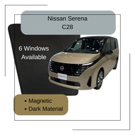 Custom Fit Magnetic Sunshade for Nissan Serena C28 **Thick material**