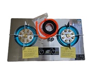 Bếp ga đôi 9 đầu đốt QT-FAST02 Tích hợp chế độ hẹn giờ cảm biến an toàn - Bếp Ga Cao Cấp Lắp Âm Và D