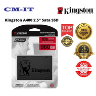 【จัดส่งในพื้นที่】Kingston SSD (เอสเอสดี) พร้อมส่ง! 120GB/240GB/480GB/960GB/SSD A400 SATA III 2.5”ประกันศูนย์ไทย 3 ปี USB