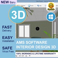 AMS SOFTWARE INTERIOR DESIGN 3D ⭐ Full Version ⭐ Windows PC Software | Lifetime Premium
