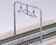 【專業火車模型】N規 KATO   23-057       複線アーチ架線柱（10本入）
