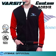Garuda Indonesia Embroidered Baseball Varsity Jacket Garuda Indonesia Embroidered Jacket