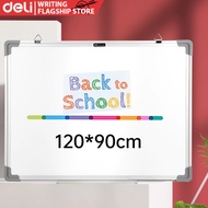 Deli Whiteboard 90×120cm 2 Sided Magnetic Aluminum V900 White Board Magnetic EV900/EV600/EV450