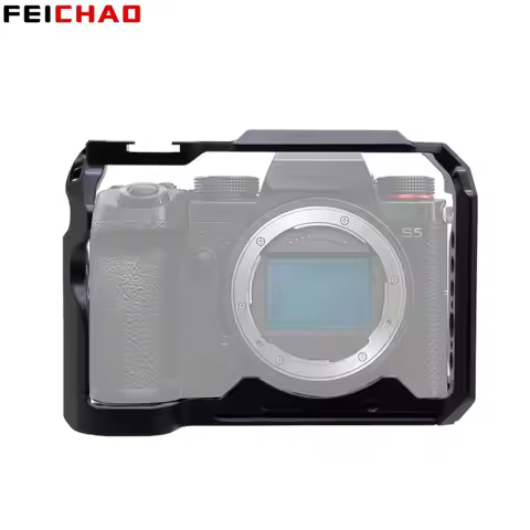 DSLR Camera Cage Rig for Panasonic Lumix DC-S1 S1 S1R S1H / Lumix S5 Cold Shoe Mount for Microphone 