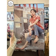 Floating Frame With Laminated Film With Photo 30x45 cm Or 12x18 Inches Not Vinyl Work