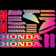 Laser Motorcycle Sticker Set Motor Bike Scooter Motorcycle Body Riding Helmet Sticker Waterproof Decal Accessories for Honda Click 125i V2 150i 160 PCX160 ADV150 Wave 110i Wave 125