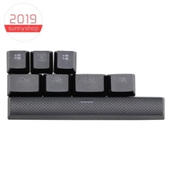 PBT Keycaps for Corsair K65 K70 K95 for Logitech G710+ Mechanical Gaming Keyboard, Backlit Key Caps for Cherry MX(Black)