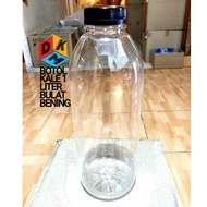 1 liter clear round kale bottle