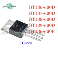 10pcs BT136-600E BT136-600D TO-220 BT136 600D BT136-600 BT137-600D BT138-600D BT139-600D Three termi