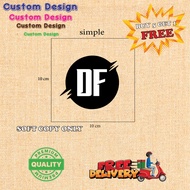CUSTOM STICKER DESIGN LINEN DTF(CUSTOM ORDER) IRON ON