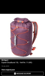 瑞士 EXPED  CloudBrust waterproof pack  瑞士 防水 行山背包 背囊 25 L 防水袋