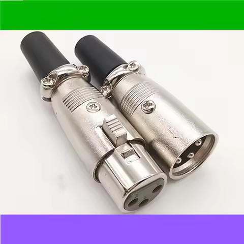 1 pair XLR head microphone plug Japanese style faucet J3P Canon head three core balanced 3-core Cano