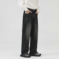 Original Men's Wide Leg Jeans - Baggy Jeans Men's Baggy Jeans - Korean Style Culottes Men's Jeans - 