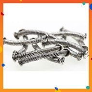 Beads,Tube Bead,6x35mm, Antique Silver Plated Pewter,Curved Tube,Diy,L1-01394
