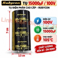 Capacitor 15000MF/100v Rubycon (3,5cm x 7cm)