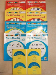 (正版)  Letterland Fix-it Phonics Level 1 &amp; 2。另附送Brain Quest for Kindergarten (Age:5~6)