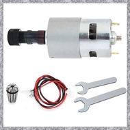 (ZKTI) DC Motor CNC 775 Spindle Motor 100W 12-24VDC 20000RMP + ER11 Collet for DIY Mini CNC 3018 301