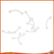 [PrettyiaSG] 10x Eyebrow Ear Piercing Set Banana Curved Tragus Flexible Ring Barbell