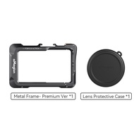 กรงกระต่ายสำหรับ DJI Action 5 Pro/4/3อะลูมินัมอัลลอยเคสแบบปลดออกได้อย่างรวดเร็วกรอบกันกระแทกอุปกรณ์เ