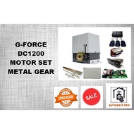 GFORCE  DC1200 MOTOR SET METAL GEAR-AUTO GATE G-FORCE / CELMER