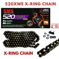 520 CHAIN SMS CHAIN SPROCKET 520XER 520XWE 520KRO ORING CHAIN XRING CHAIN YAMAHA MODENAS KAWASAKI ATV KLX150 KTN NAZA