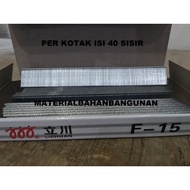 New Listing Mata Paku Tembak Kayu F 15 Air Nailer Isi 40 Sisir Staples Gun Bor