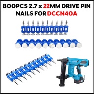 800PCS 2.7 X 22MM DRIVE PIN NAILS FOR DCCN40A / DCCN40 CORDLESS NAILER