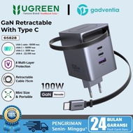 UGREEN Wall Charger Set Nexode GaN Pro 100W with Cable Type C Fast Charging Retractable 65w 160w