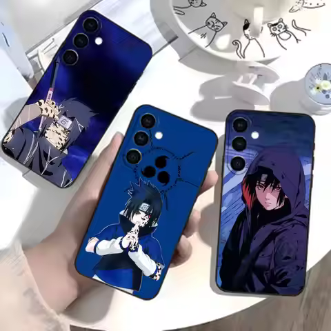 P-Narutos Cover K-Uchiha Phone Case For Samsung Galaxy A73,A21s,A22,A31,A52,A53,A71,A41Soft Black Sh