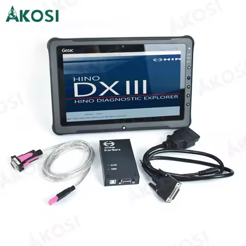 Newest V3.1.6 Version for Hino dxii Diagnostic Hino-Bowie DX OBD2 Cable Truck Excavator Scanner Tool