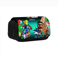 Among Us VS Italian Brainrot Double-Layer Pencil Case Mountain Sea Classic and Space Werewolf Kill P
