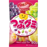 Direct from Japan🔥Kasugai Confectionery Tsubu Gummy 80g x 6 bags　　| Tsubu Gummy Assorted Fruit Flavo
