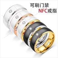 Nfc Ring Black Technology Fashion Unique Smart Ring Access Control Card Bus Card Subway Card Titaniu